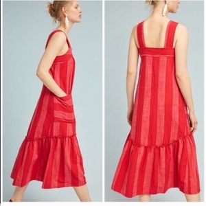 Anthropologie Tonal Stripe Dress